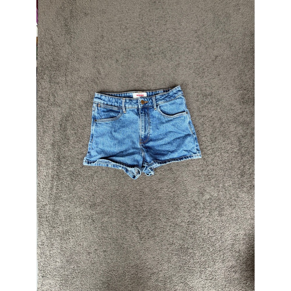 Wrangler Mid-Rise Vintage Denim Shorts Blue Medium Wash Size 2 112350008